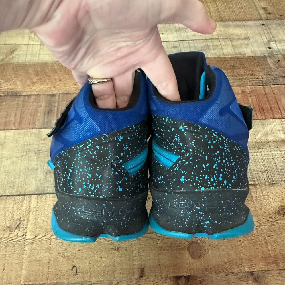 Nike LeBron Soldier Blue/Black Speckle Basketball Shoes | Men’s 13 - Picture 3 of 8